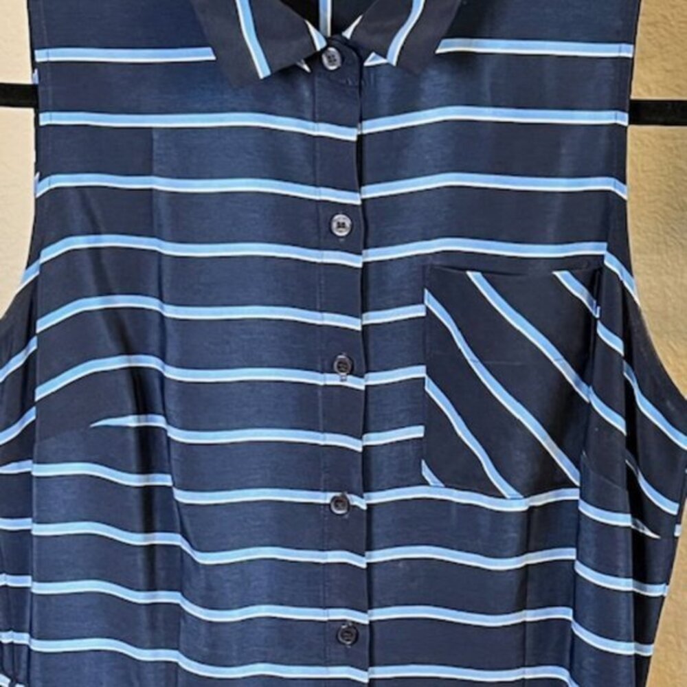 Tommy Hilfiger Striped Midi Shirt Dress - Picture 8 of 9